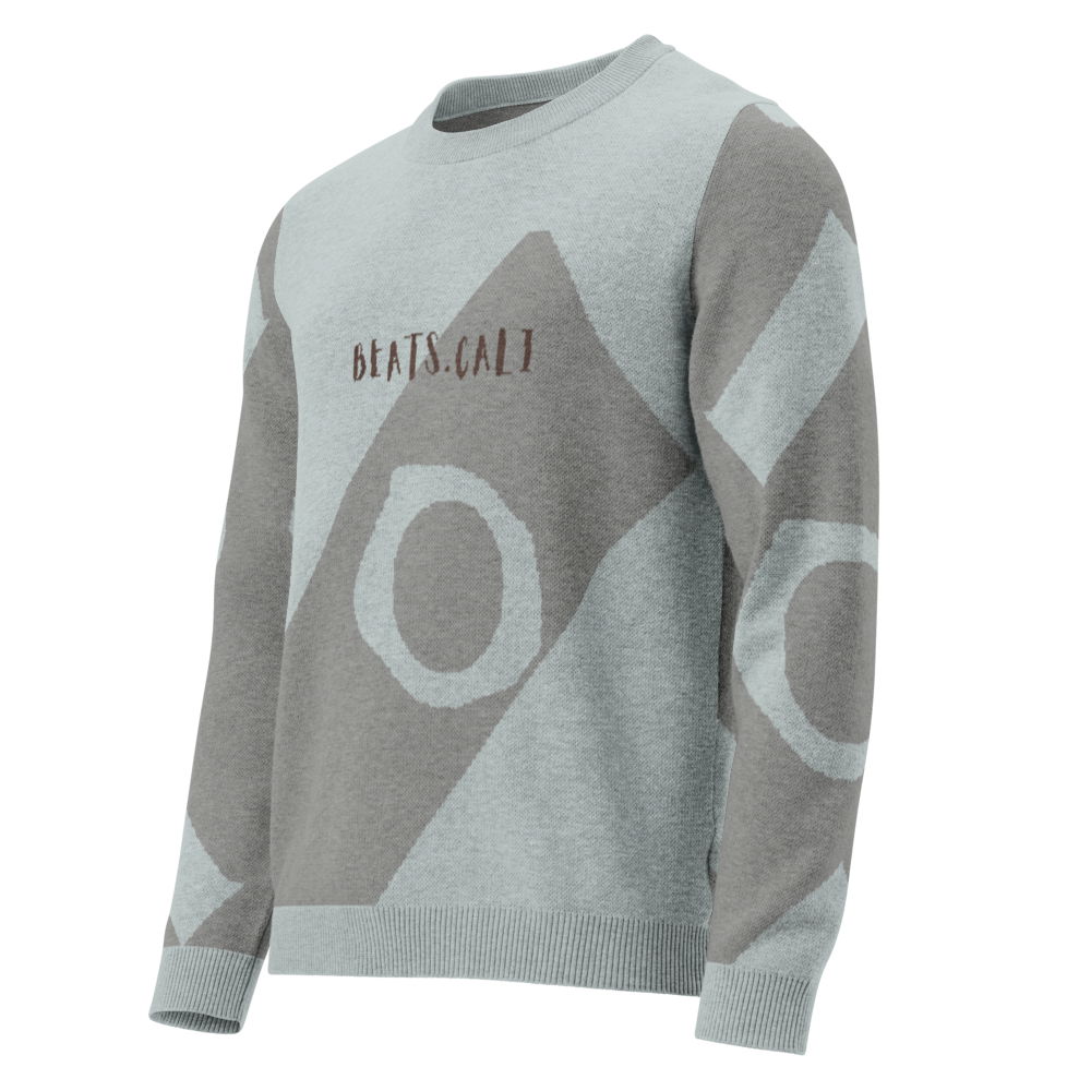 Knitted crew neck sweater