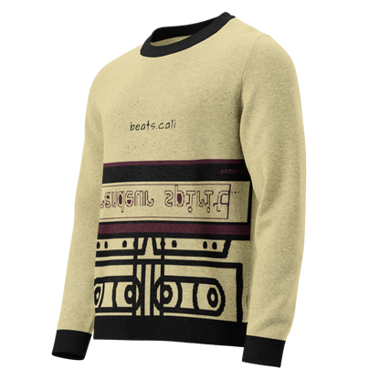 Knitted crew neck sweater