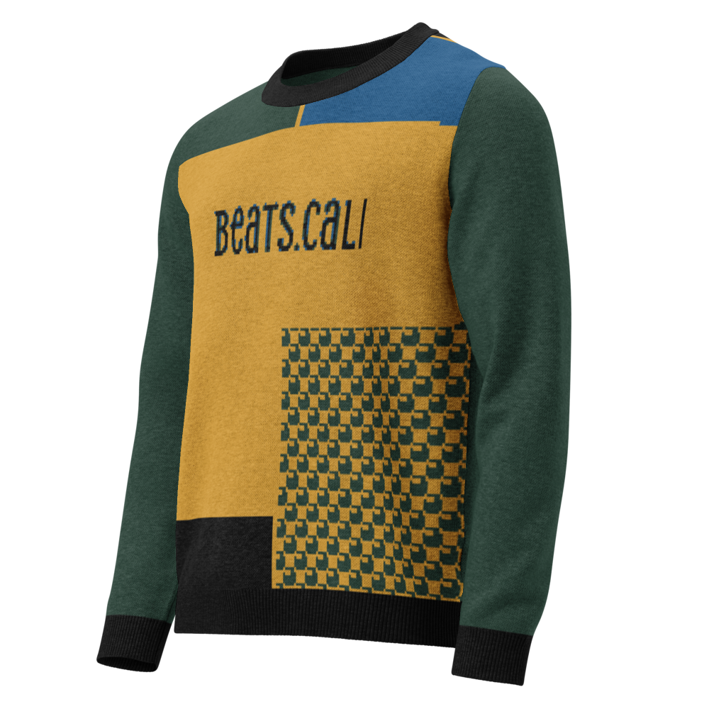 Knitted crew neck sweater