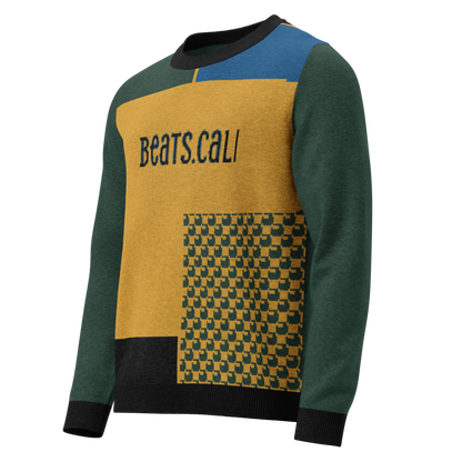 Knitted crew neck sweater