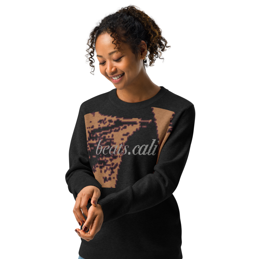 Knitted crew neck sweater