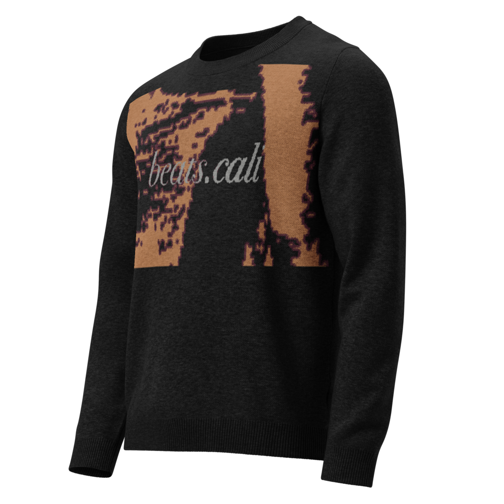 Knitted crew neck sweater