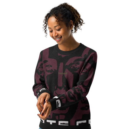 Knitted crew neck sweater