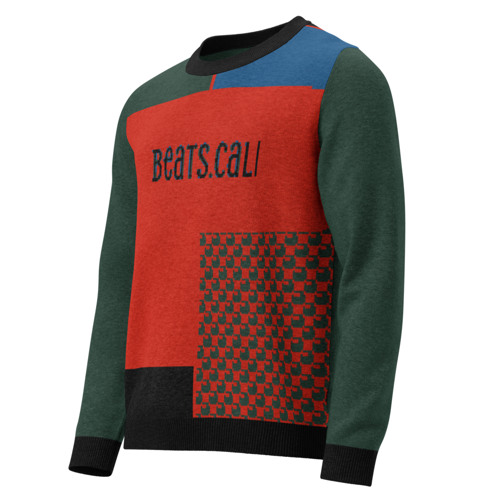 Knitted crew neck sweater