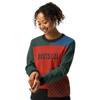 Knitted crew neck sweater