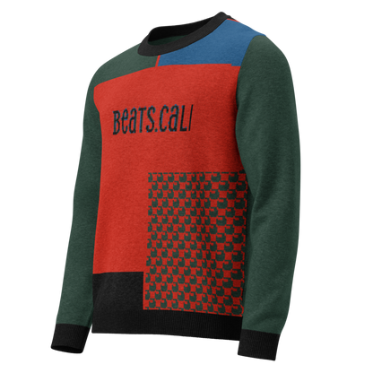 Knitted crew neck sweater