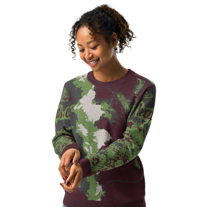 Knitted crew neck sweater