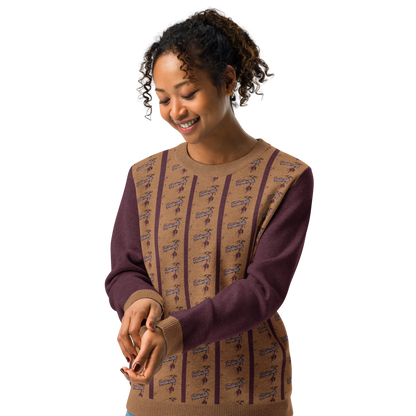 Knitted crew neck sweater