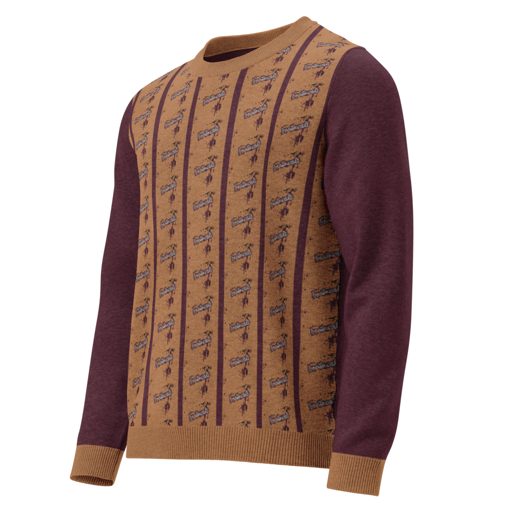 Knitted crew neck sweater