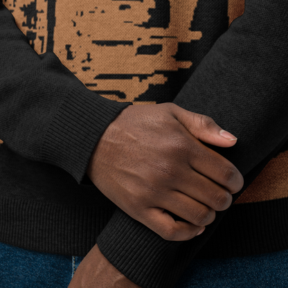Knitted crew neck sweater