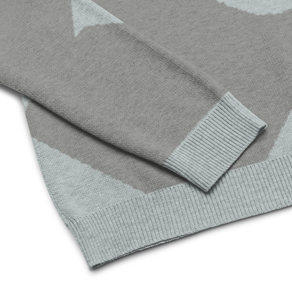 Knitted crew neck sweater