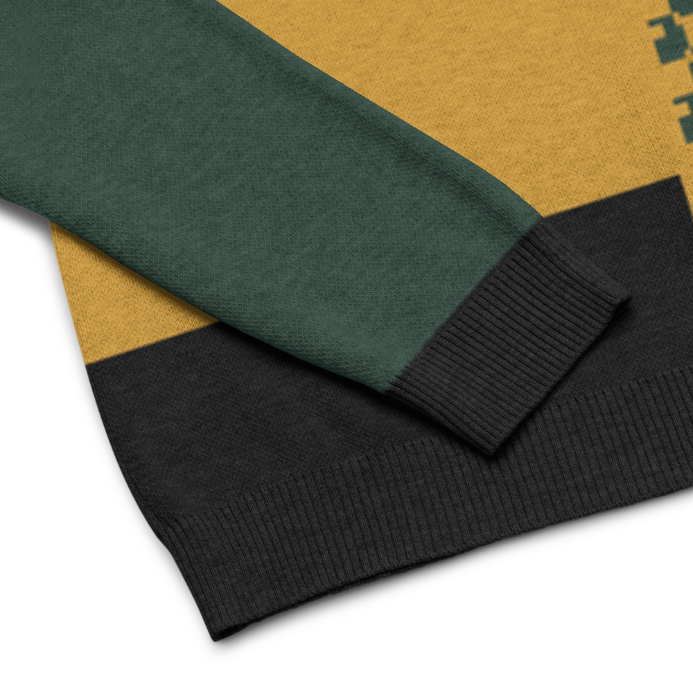Knitted crew neck sweater