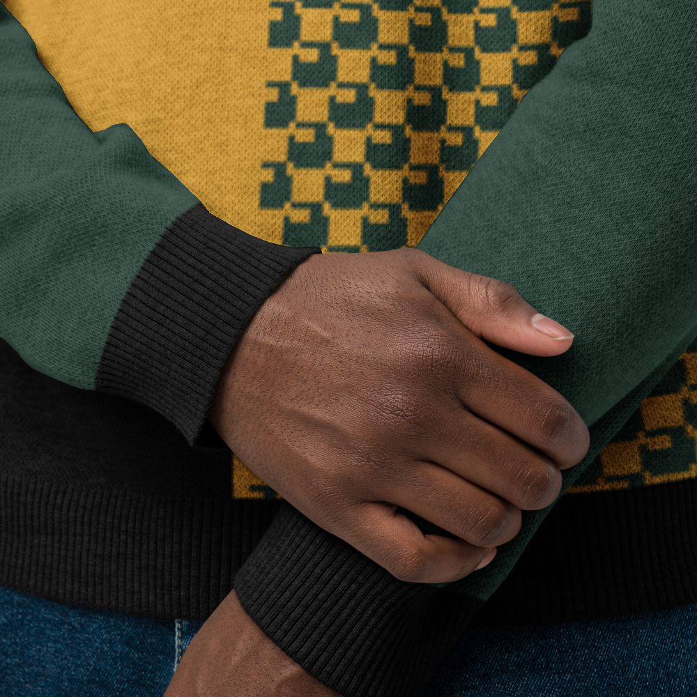 Knitted crew neck sweater