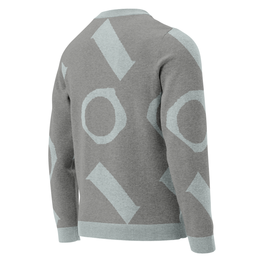Knitted crew neck sweater