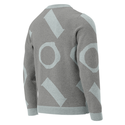 Knitted crew neck sweater