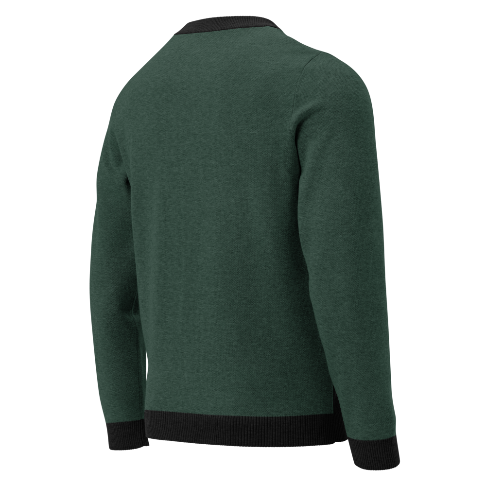 Knitted crew neck sweater