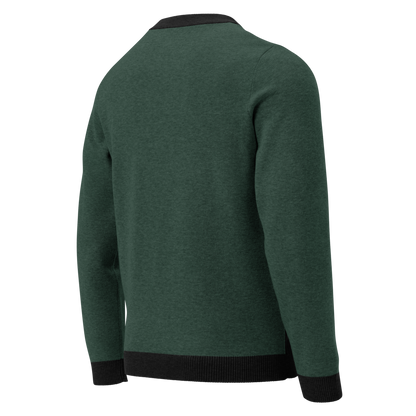 Knitted crew neck sweater