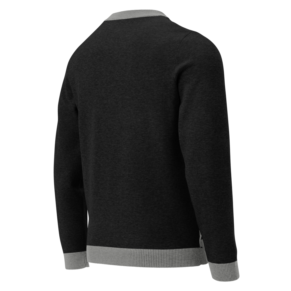 Knitted crew neck sweater