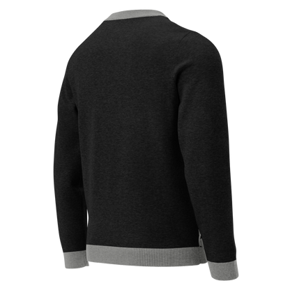 Knitted crew neck sweater