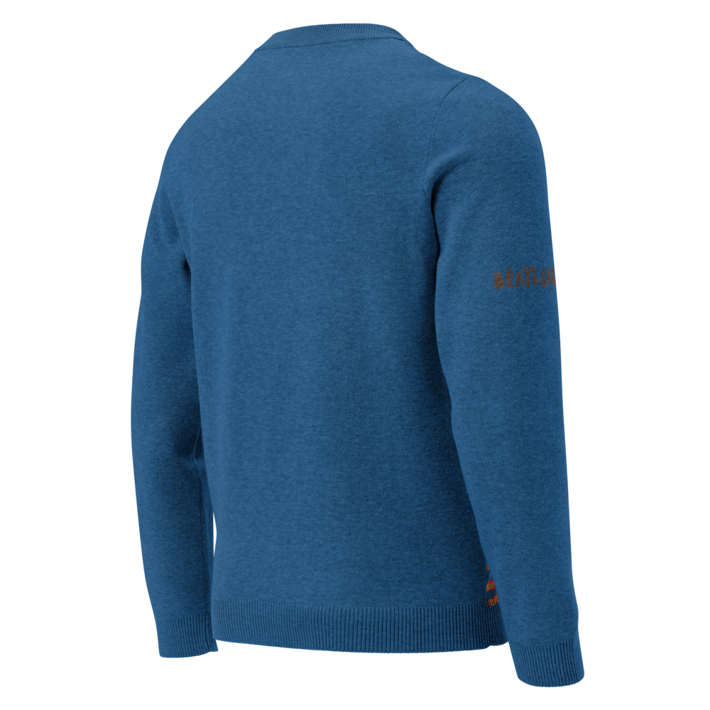 Knitted crew neck sweater