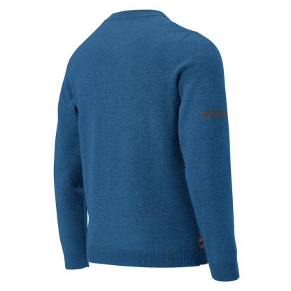 Knitted crew neck sweater