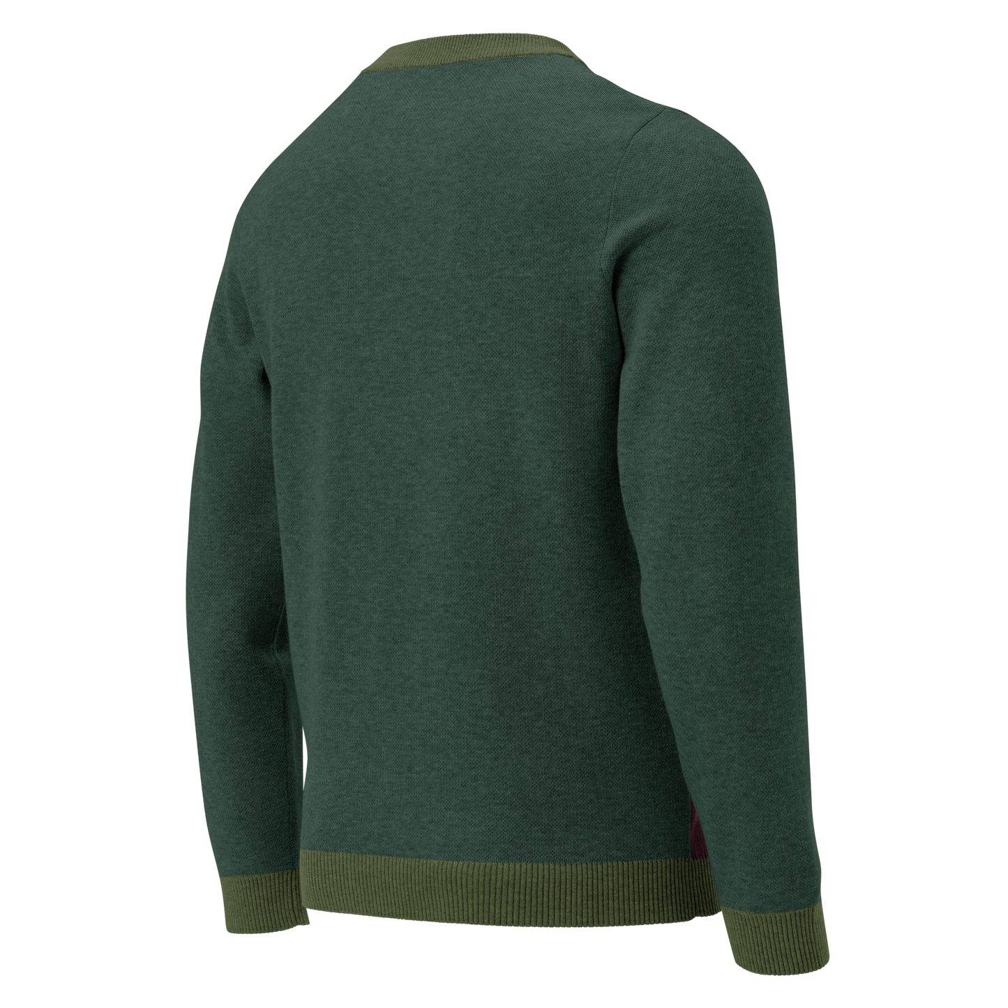 Knitted crew neck sweater