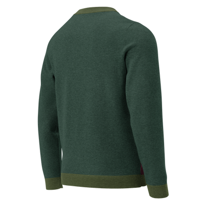Knitted crew neck sweater