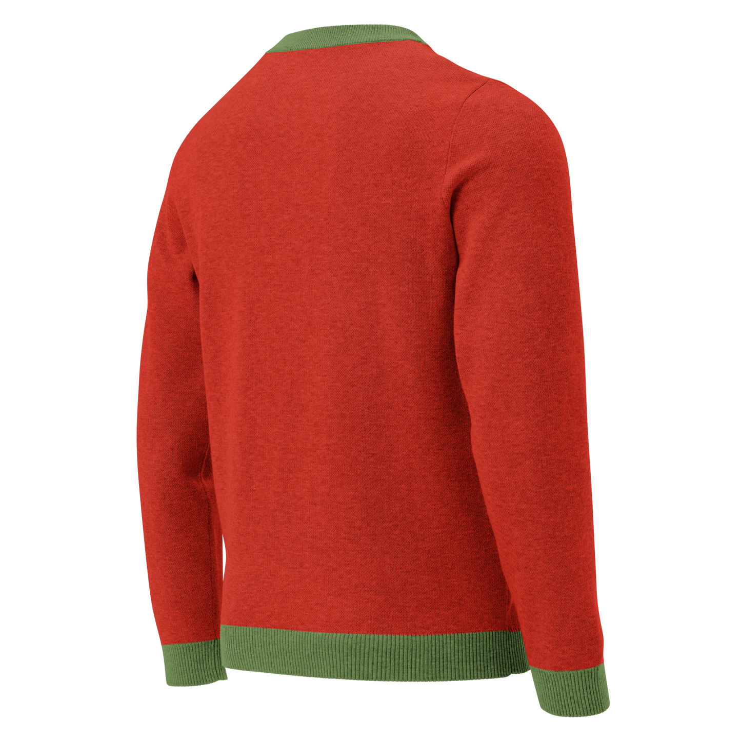Knitted crew neck sweater