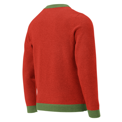 Knitted crew neck sweater