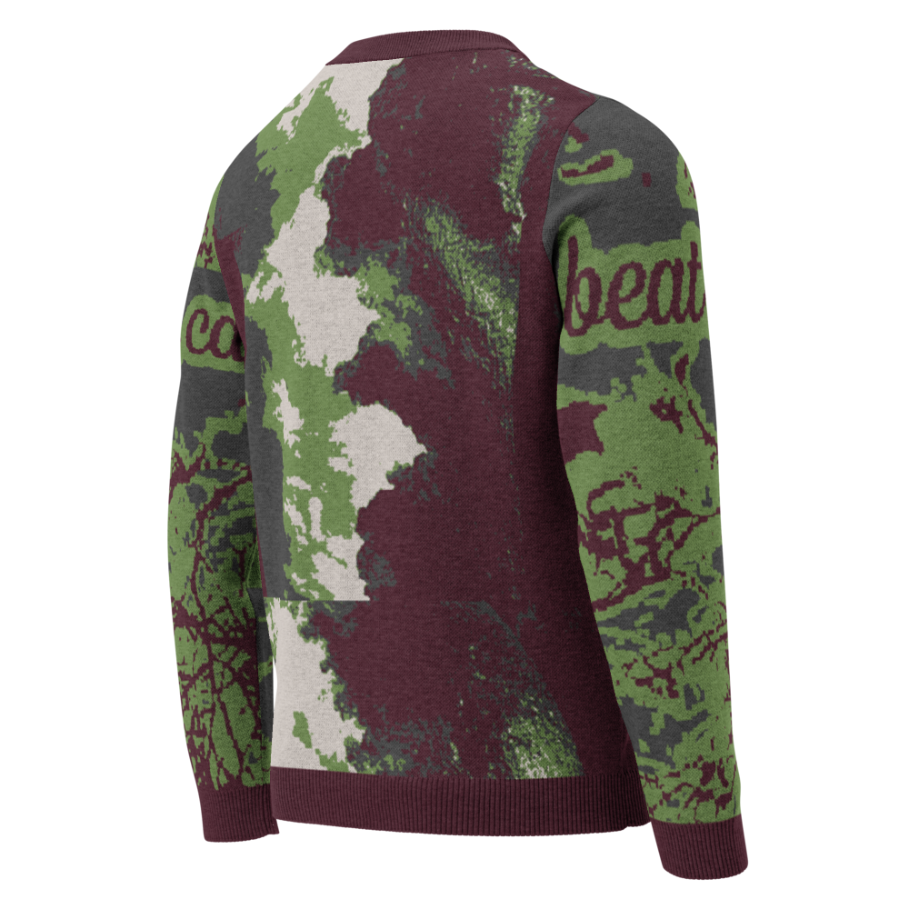 Knitted crew neck sweater