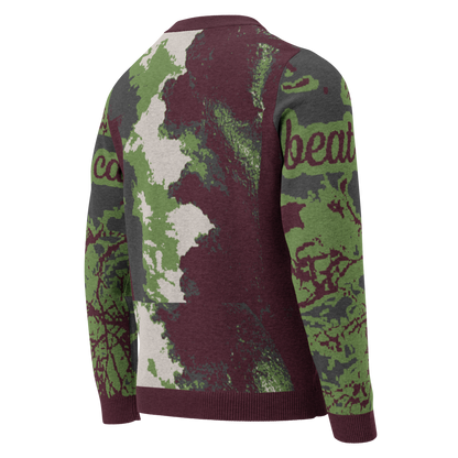 Knitted crew neck sweater