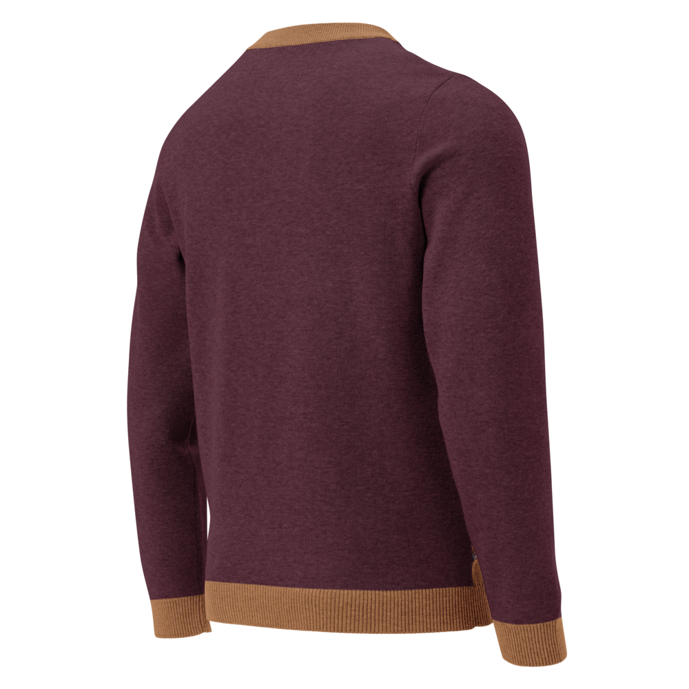 Knitted crew neck sweater