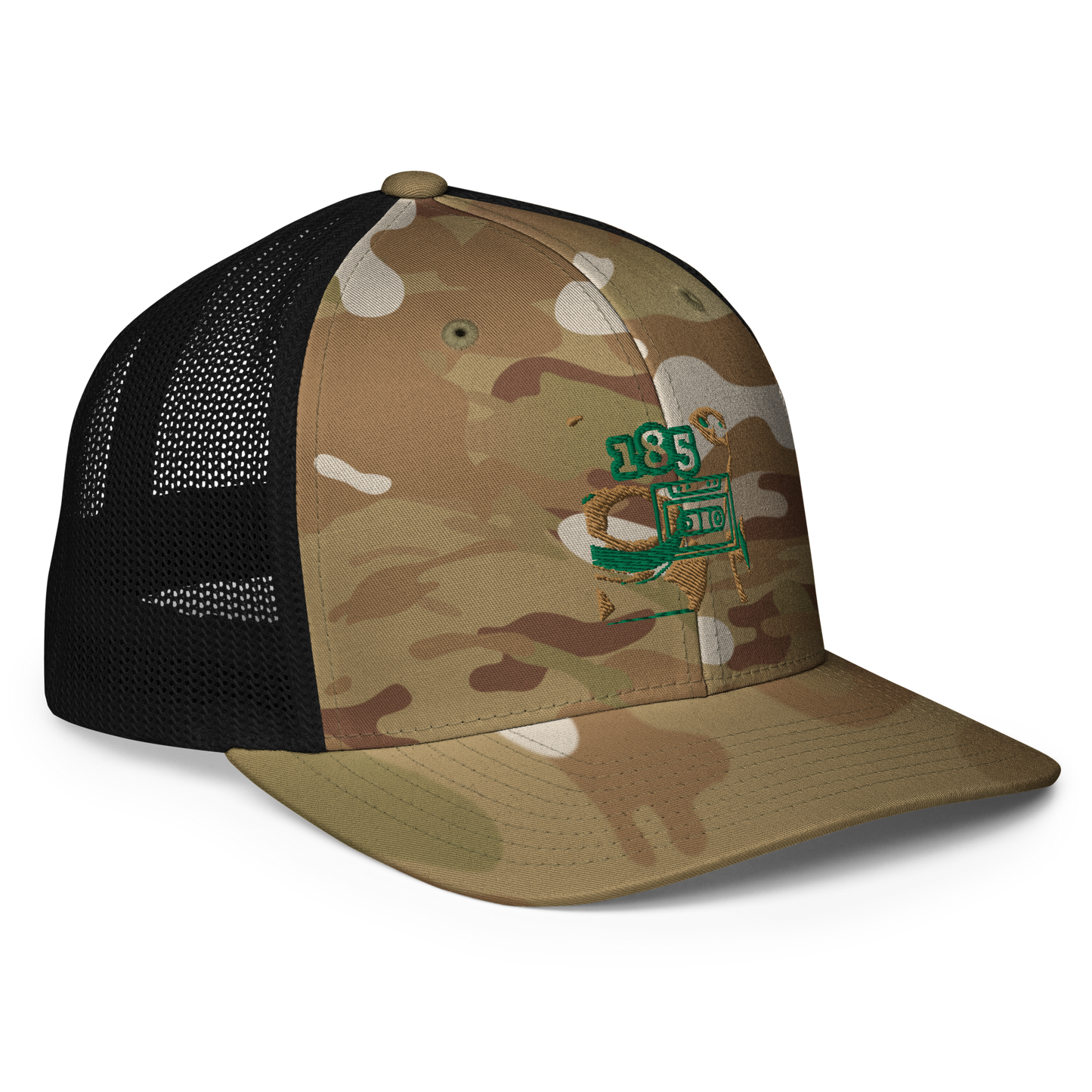 Closed-back trucker cap