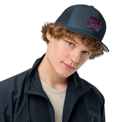 Closed-back trucker cap