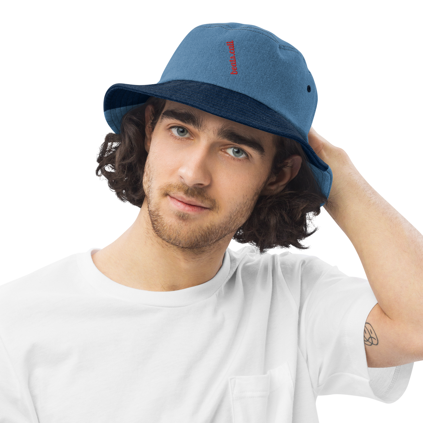 Denim bucket hat