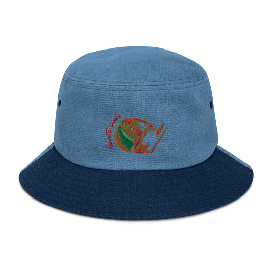 Denim bucket hat
