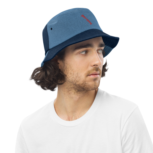 Denim bucket hat