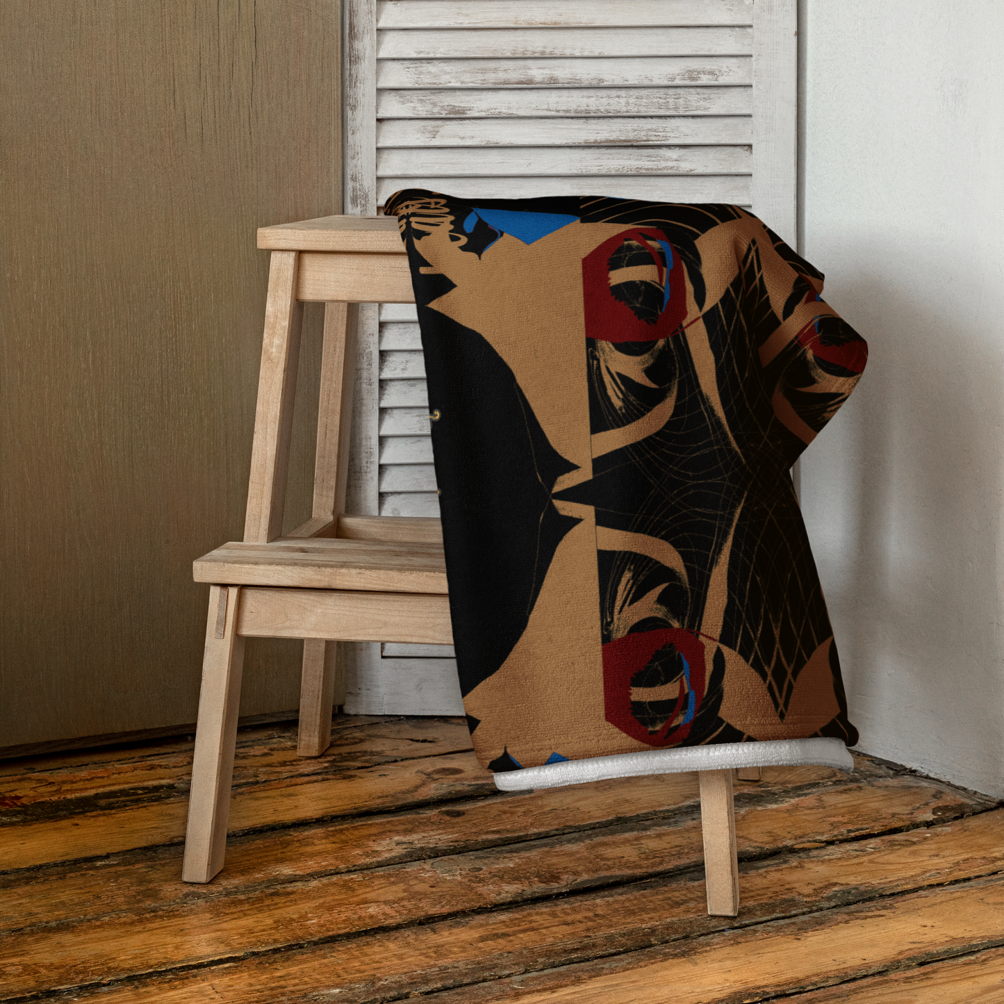 Designed for both aesthetic appeal and practicality, our towel boasts a generous size of 30″ × 60″ × 0.28″ (76 × 152 × 0.7 cm), enveloping you in luxurious warmth with every use. Its all-over sublimation print captures intricate details and vibrant hues, ensuring a visual feast for the senses. But functionality is never compromised with Beats.Cali.  The absorbent terry fabric with its water-absorbing capabilities for maximum utility promises to cocoon you in comfort. 