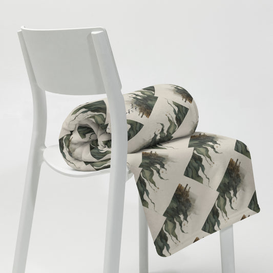 • Composed of 100% polyester  • Features a soft silk touch fabric  • Design printed on one side  • White on the reverse side  • Easy to care for, machine-washable  • Hypoallergenic properties  • Flame retardant quality