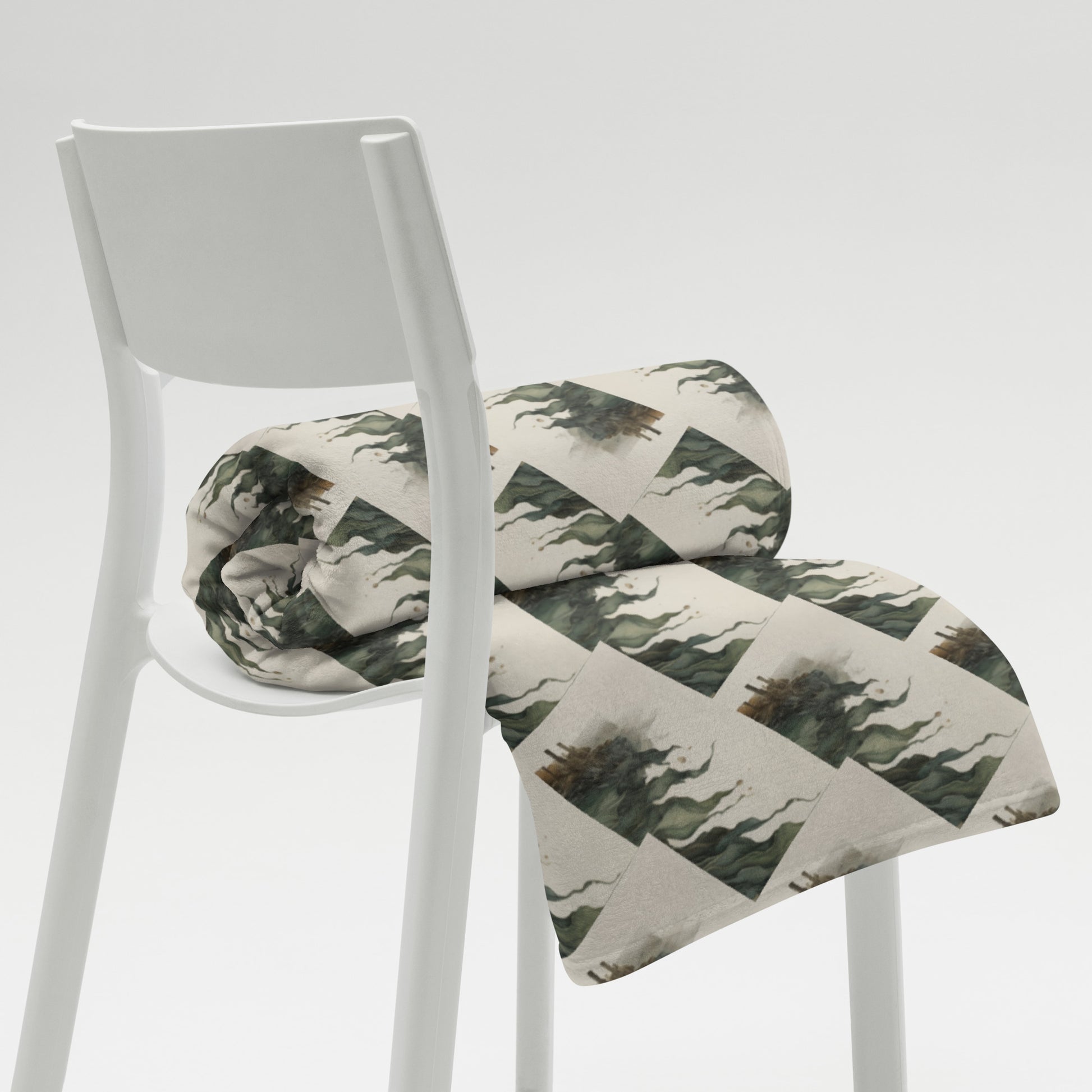 • Composed of 100% polyester  • Features a soft silk touch fabric  • Design printed on one side  • White on the reverse side  • Easy to care for, machine-washable  • Hypoallergenic properties  • Flame retardant quality