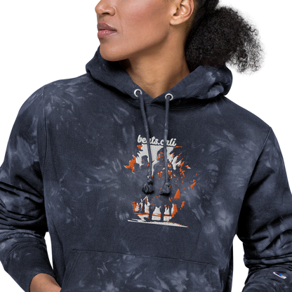 Unisex Champion tie-dye hoodie