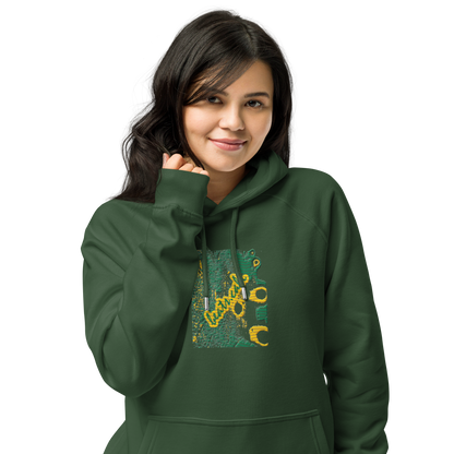 Unisex raglan hoodie