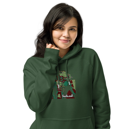 Unisex raglan hoodie