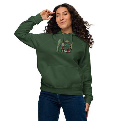 Unisex raglan hoodie
