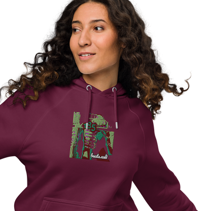 Unisex raglan hoodie