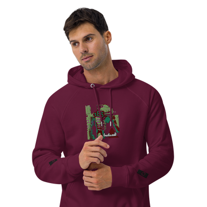 Unisex raglan hoodie
