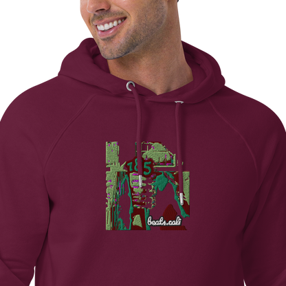 Unisex raglan hoodie