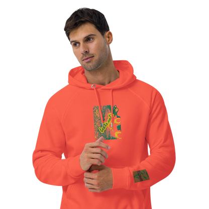 Unisex raglan hoodie