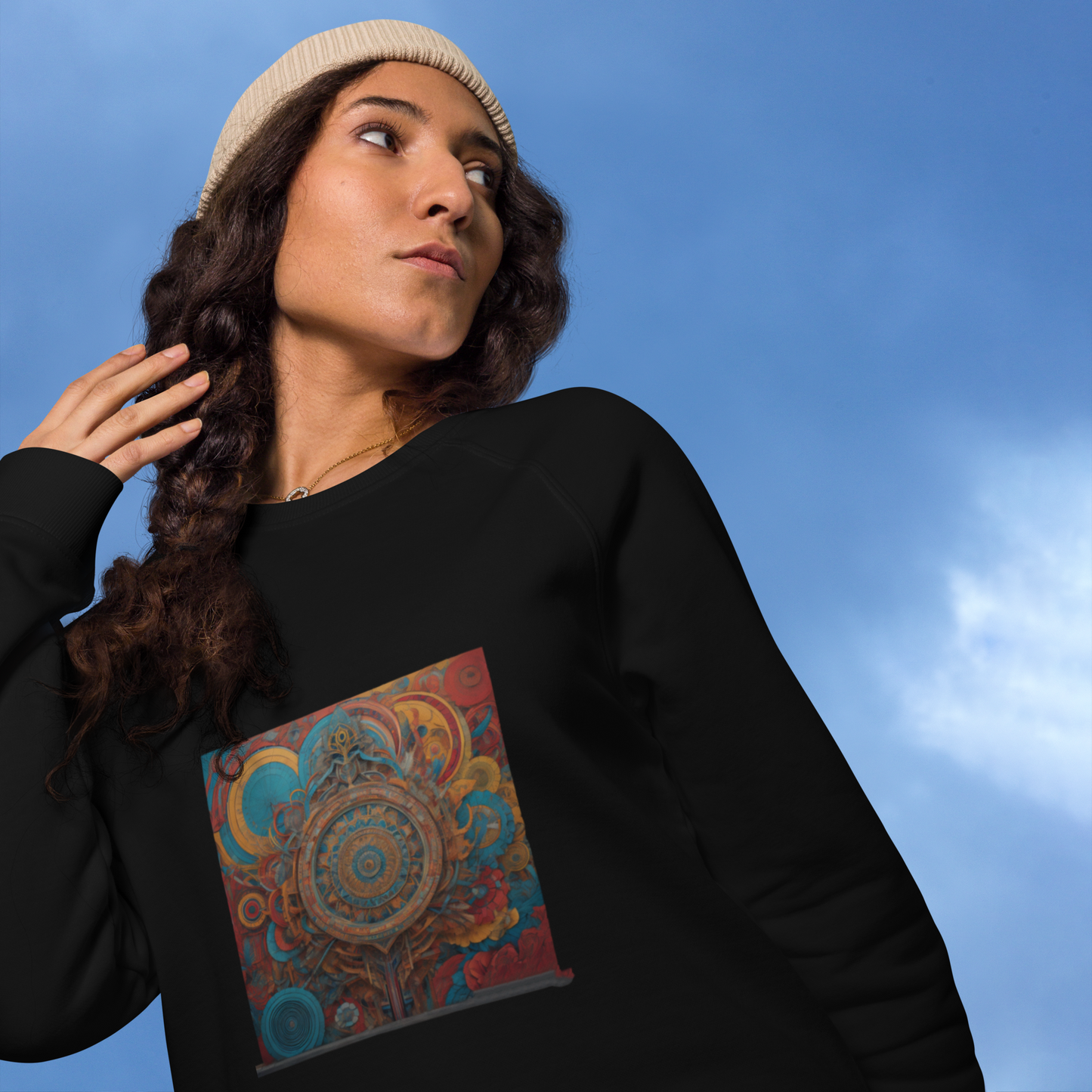 Unisex raglan sweatshirt
