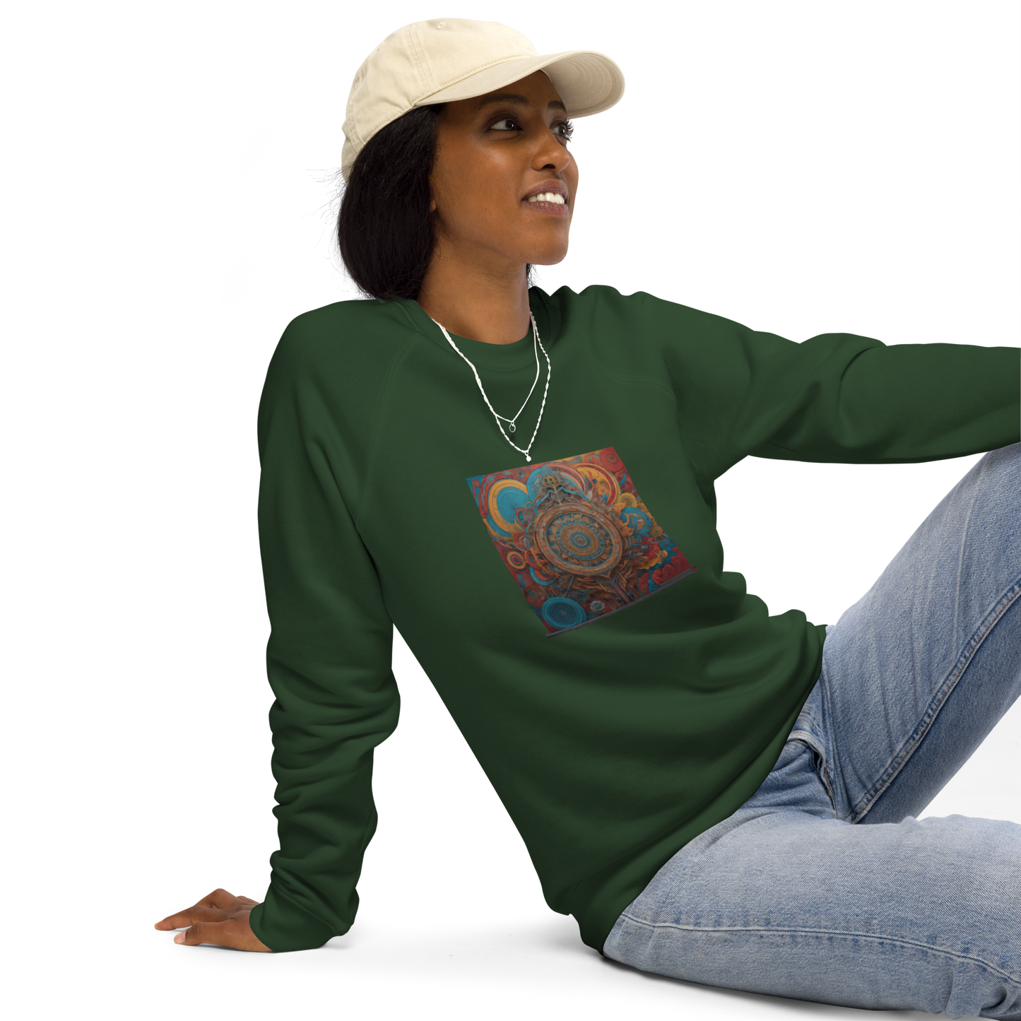 Unisex raglan sweatshirt